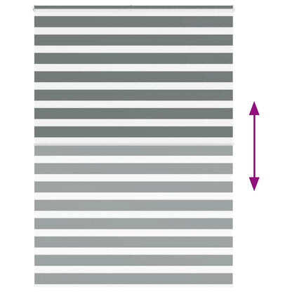 Zebra Blind Dark Grey 160x230cm Fabric Width 155.9 cm Polyester