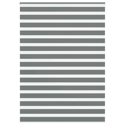 Zebra Blind Dark Grey 165x230cm Fabric Width 160.9 cm Polyester