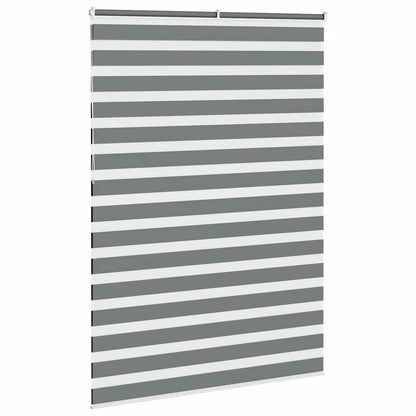 Zebra Blind Dark Grey 165x230cm Fabric Width 160.9 cm Polyester