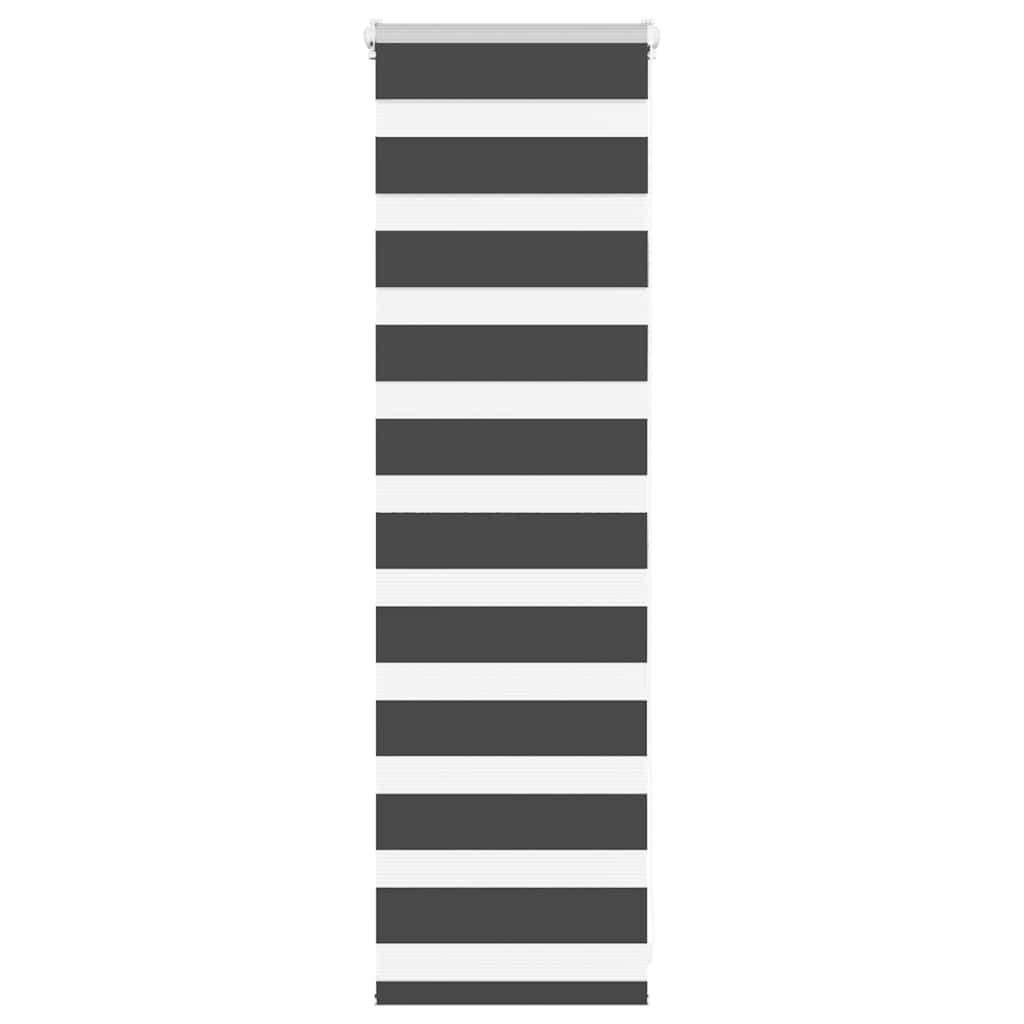 Zebra Blind Black 40x100 cm Fabric Width 35.9 cm Polyester