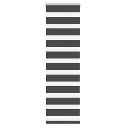 Zebra Blind Black 50x100 cm Fabric Width 45.9 cm Polyester