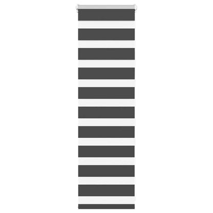 Zebra Blind Black 55x100 cm Fabric Width 50.9 cm Polyester