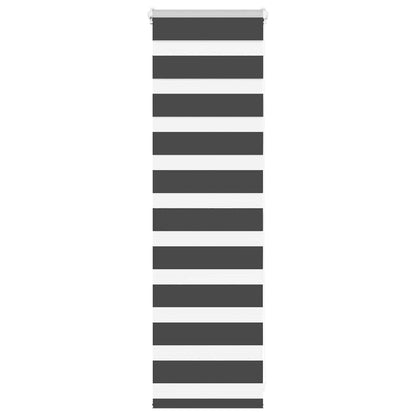 Zebra Blind Black 55x100 cm Fabric Width 50.9 cm Polyester