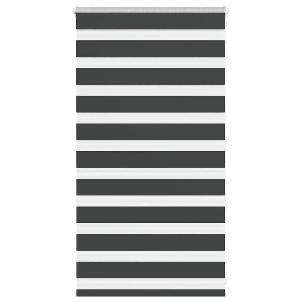 Zebra Blind Black 75x100 cm Fabric Width 70.9 cm Polyester