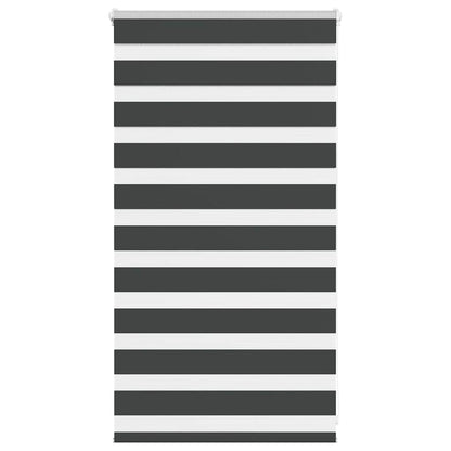 Zebra Blind Black 75x100 cm Fabric Width 70.9 cm Polyester