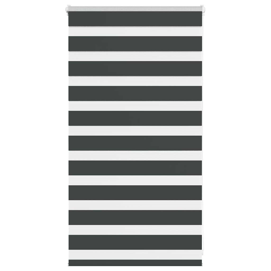 Zebra Blind Black 80x100 cm Fabric Width 75.9 cm Polyester