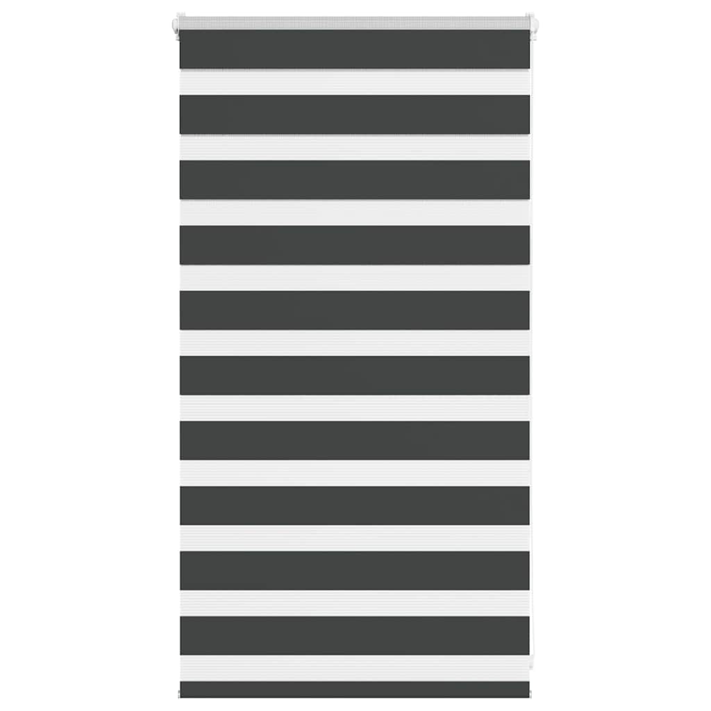 Zebra Blind Black 85x100 cm Fabric Width 80.9 cm Polyester