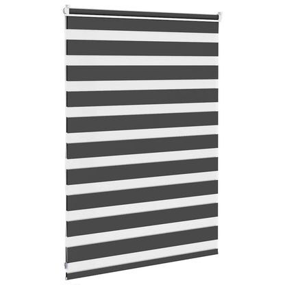 Zebra Blind Black 95x100 cm Fabric Width 90.9 cm Polyester