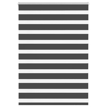 Zebra Blind Black 105x100 cm Fabric Width 100.9 cm Polyester