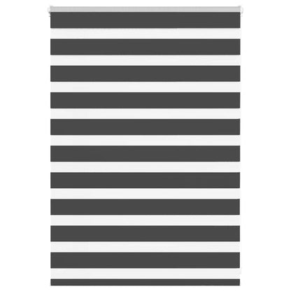 Zebra Blind Black 110x100 cm Fabric Width 105.9 cm Polyester