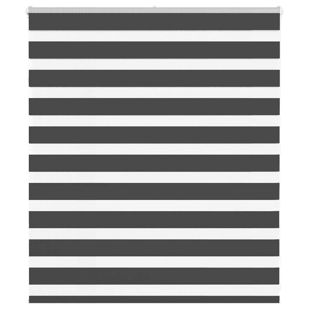 Zebra Blind Black 130x100 cm Fabric Width 125.9 cm Polyester