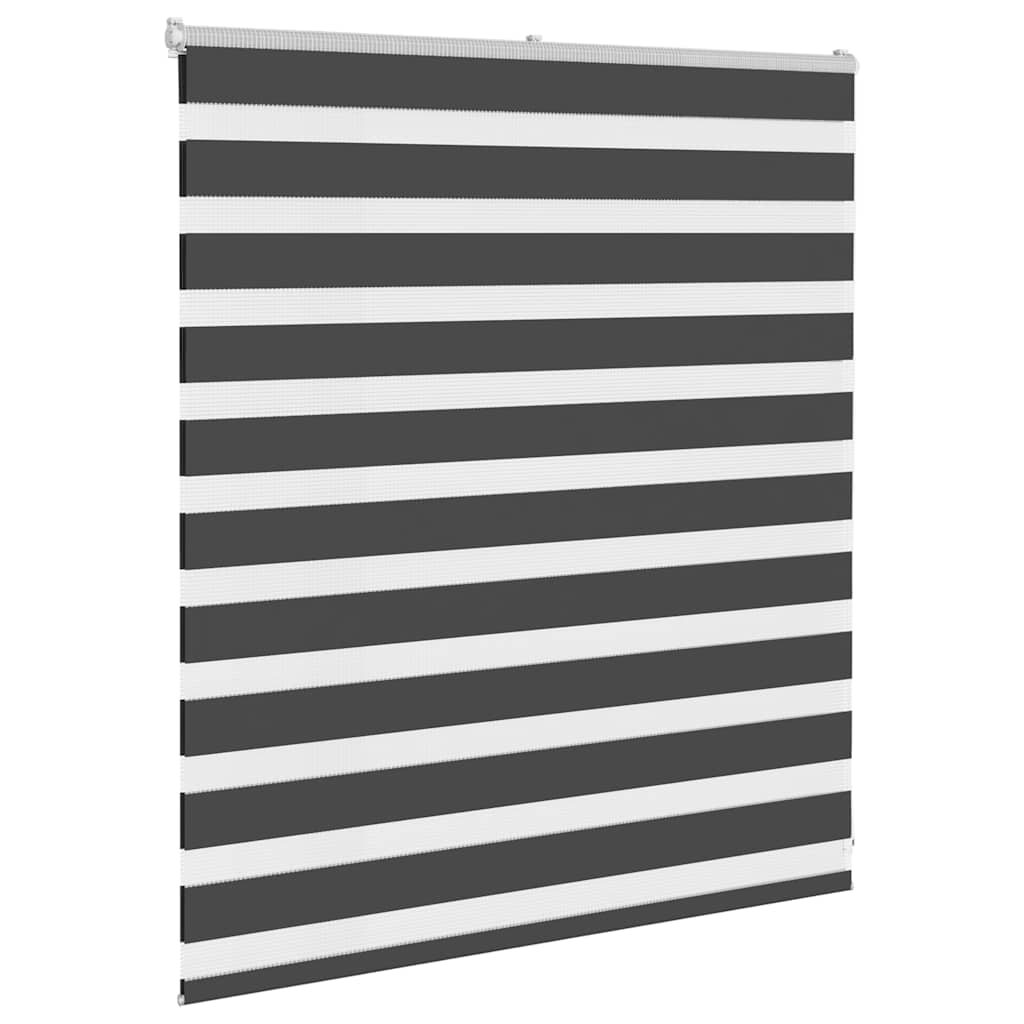 Zebra Blind Black 130x100 cm Fabric Width 125.9 cm Polyester
