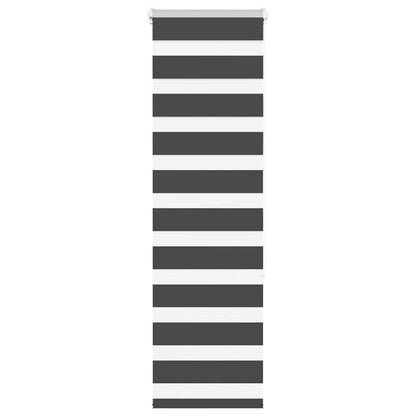 Zebra Blind Black 40x150 cm Fabric Width 35.9 cm Polyester