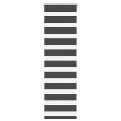 Zebra Blind Black 50x150 cm Fabric Width 45.9 cm Polyester