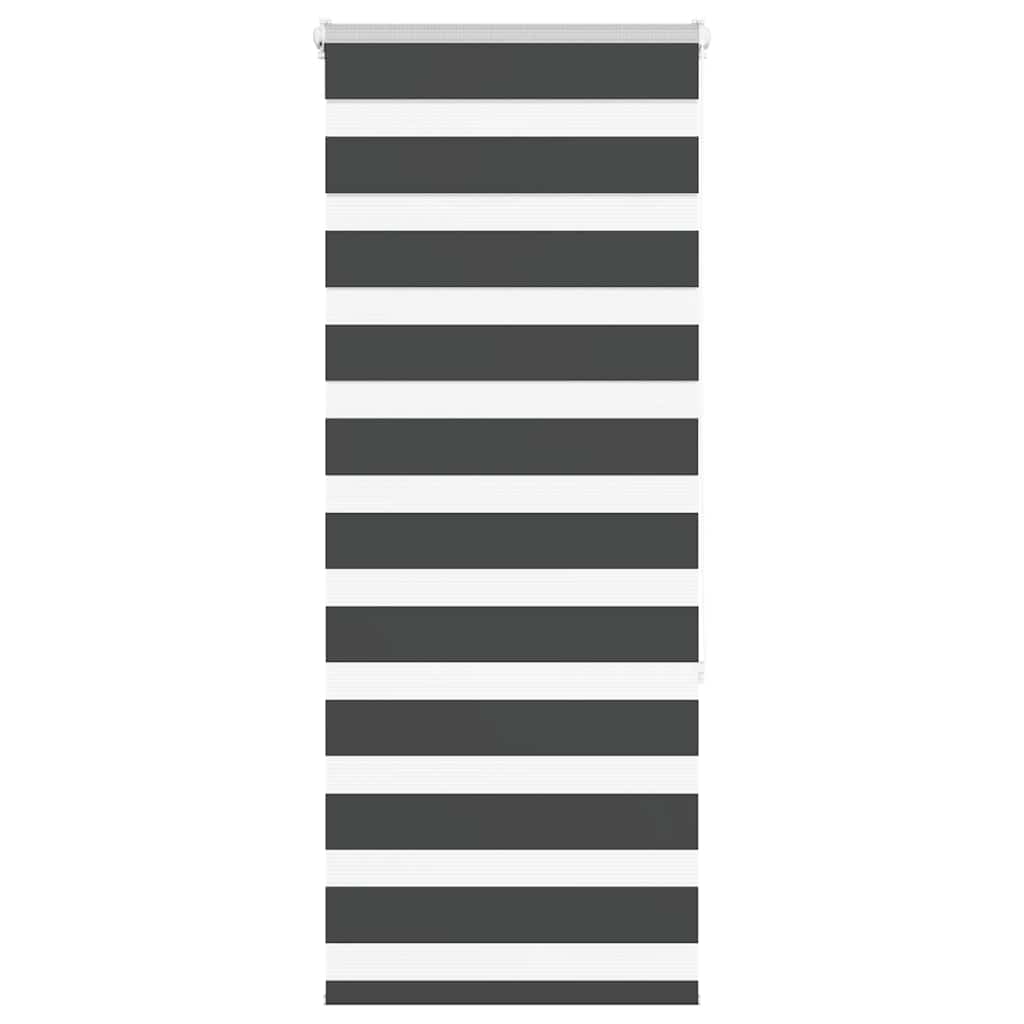 Zebra Blind Black 55x150 cm Fabric Width 50.9 cm Polyester