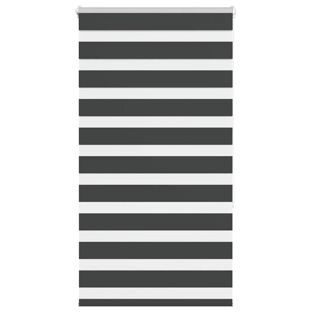 Zebra Blind Black 75x150 cm Fabric Width 70.9 cm Polyester