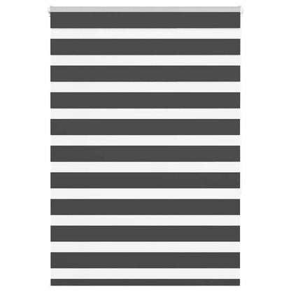 Zebra Blind Black 105x150 cm Fabric Width 100.9 cm Polyester
