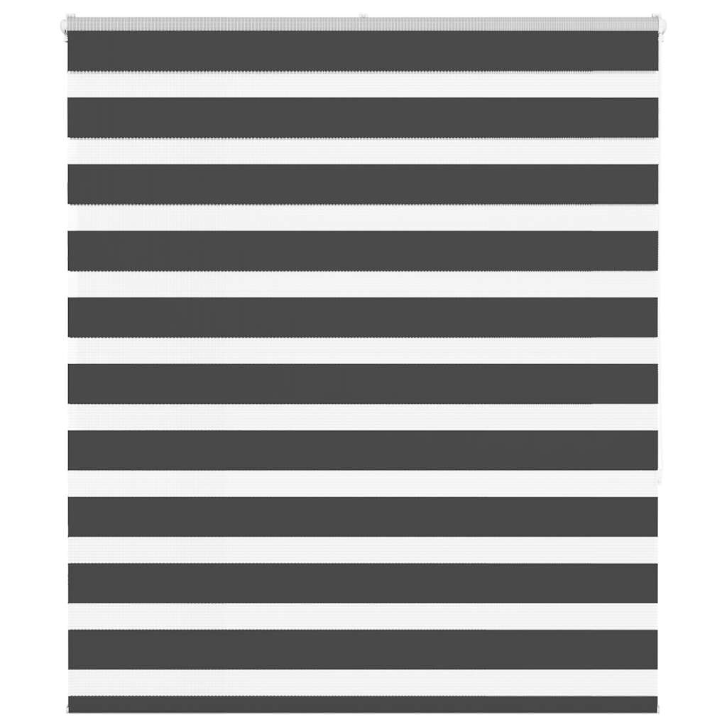 Zebra Blind Black 130x150 cm Fabric Width 125.9 cm Polyester