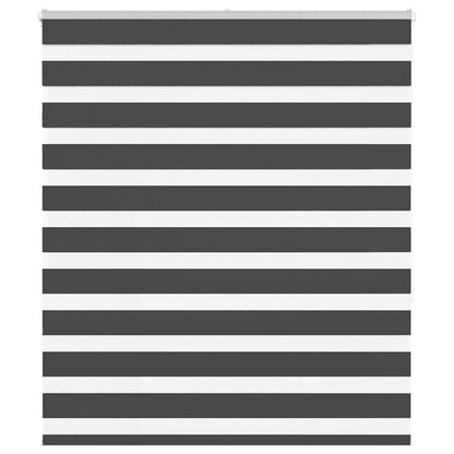 Zebra Blind Black 130x150 cm Fabric Width 125.9 cm Polyester