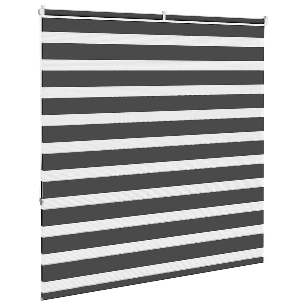 Zebra Blind Black 140x150 cm Fabric Width 135.9 cm Polyester