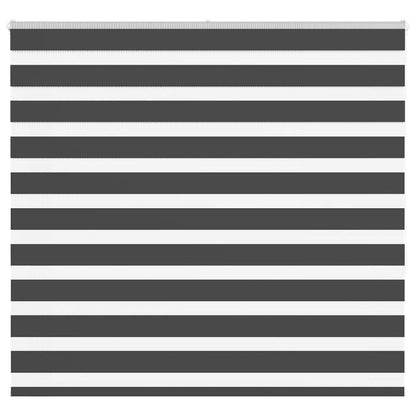 Zebra Blind Black 155x150 cm Fabric Width 150.9 cm Polyester