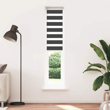 Zebra Blind Black 45x200 cm Fabric Width 40.9 cm Polyester