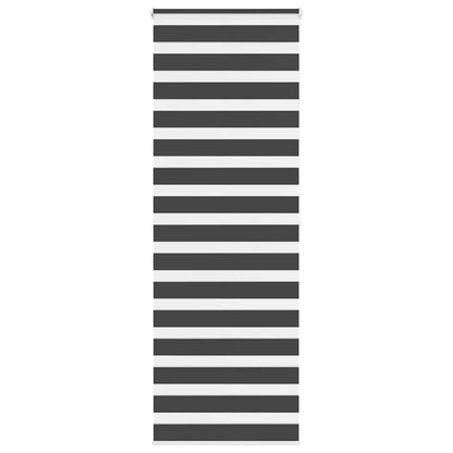 Zebra Blind Black 80x200 cm Fabric Width 75.9 cm Polyester