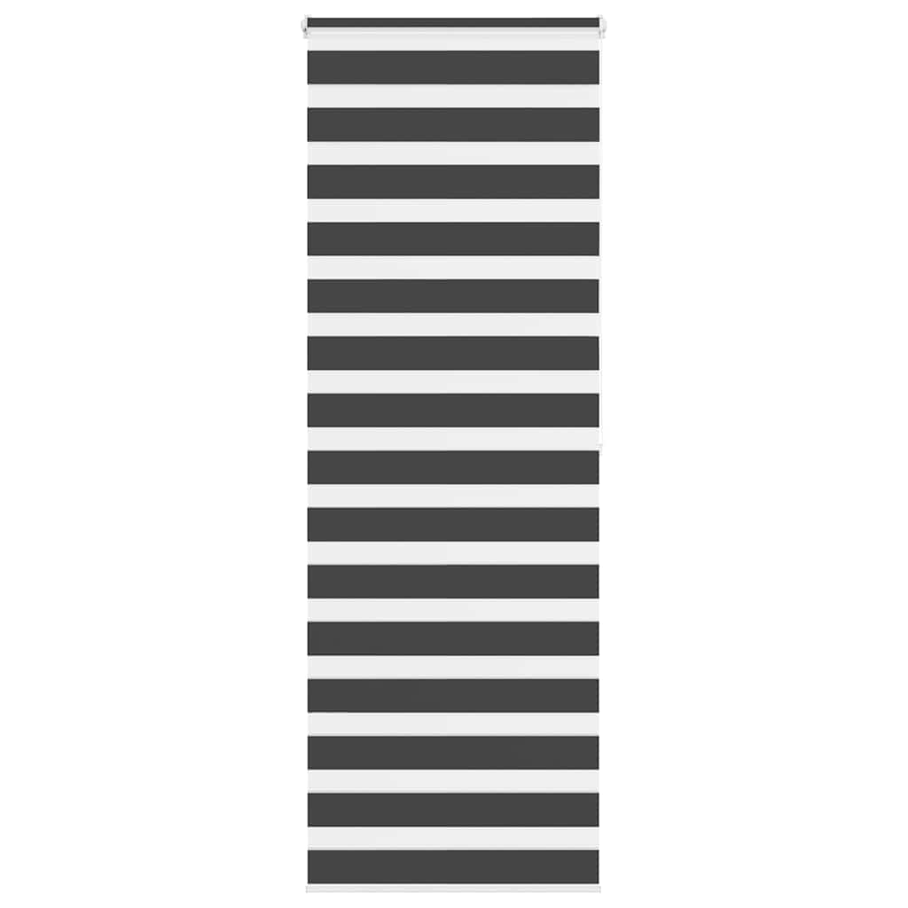 Zebra Blind Black 85x200 cm Fabric Width 80.9 cm Polyester