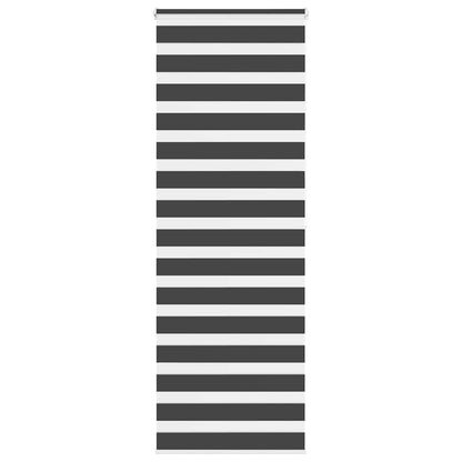 Zebra Blind Black 85x200 cm Fabric Width 80.9 cm Polyester