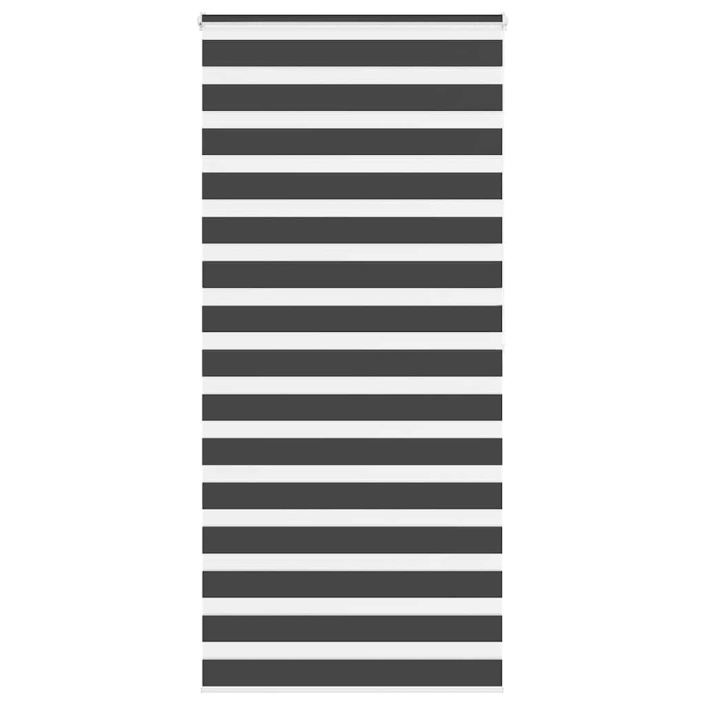 Zebra Blind Black 110x200 cm Fabric Width 105.9 cm Polyester