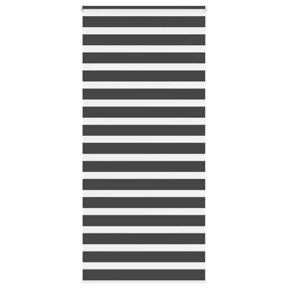 Zebra Blind Black 110x200 cm Fabric Width 105.9 cm Polyester