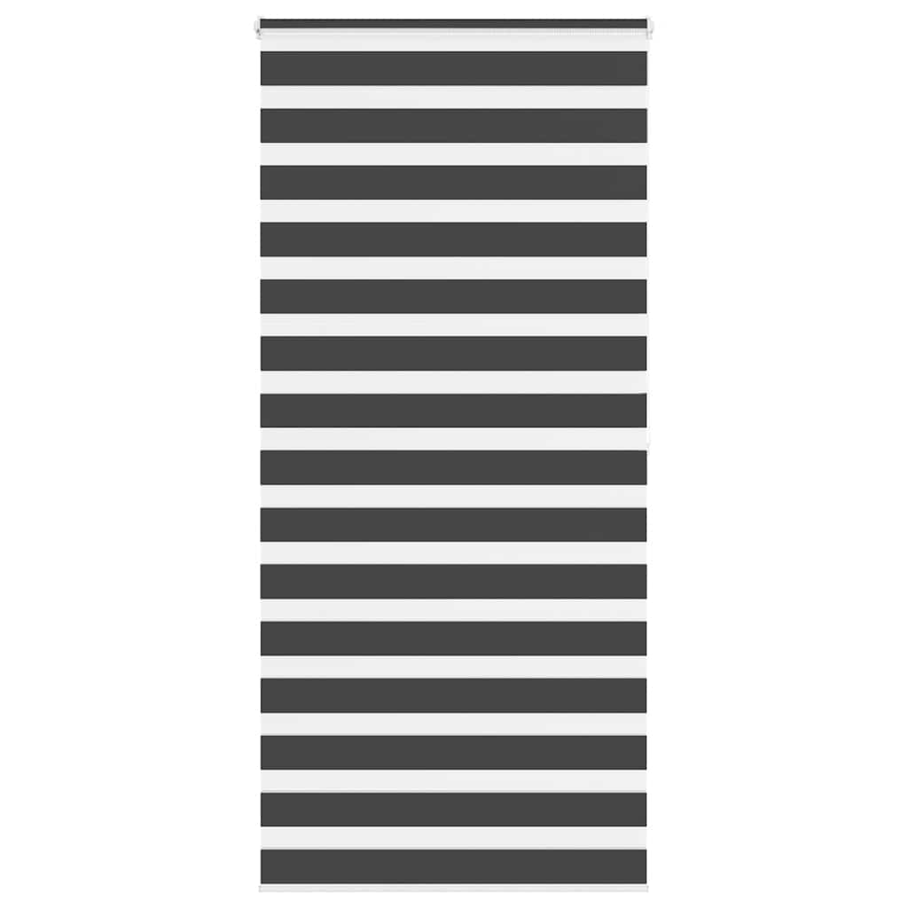 Zebra Blind Black 115x200 cm Fabric Width 110.9 cm Polyester