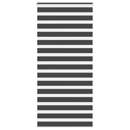Zebra Blind Black 115x200 cm Fabric Width 110.9 cm Polyester