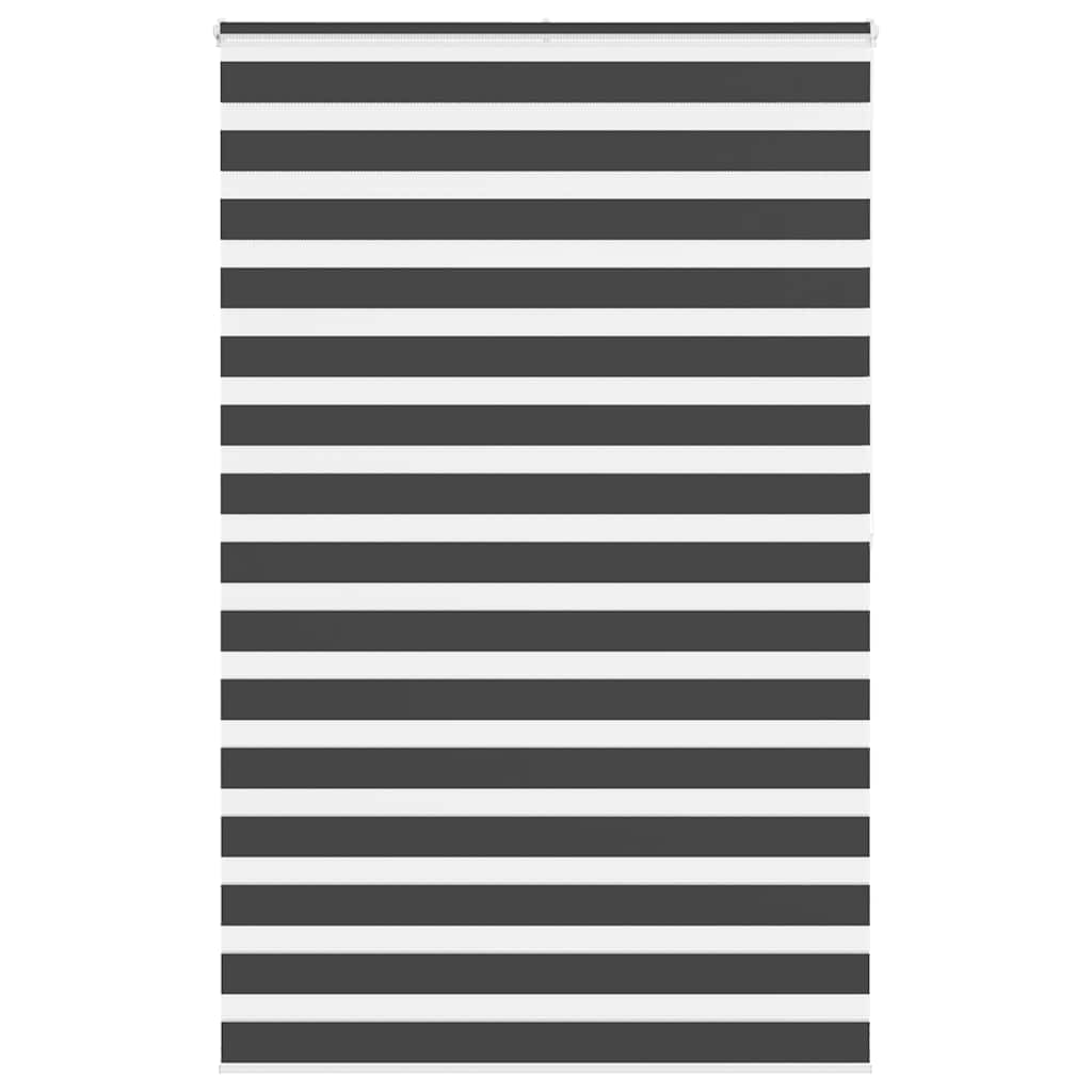 Zebra Blind Black 145x200 cm Fabric Width 140.9 cm Polyester