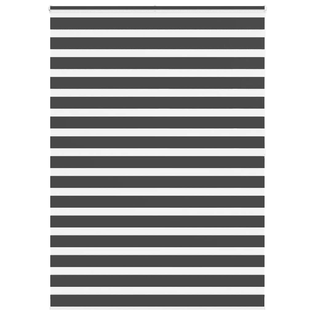 Zebra Blind Black 165x200 cm Fabric Width 160.9 cm Polyester