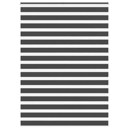 Zebra Blind Black 165x200 cm Fabric Width 160.9 cm Polyester