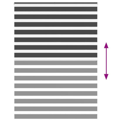 Zebra Blind Black 165x200 cm Fabric Width 160,9 cm Polyester