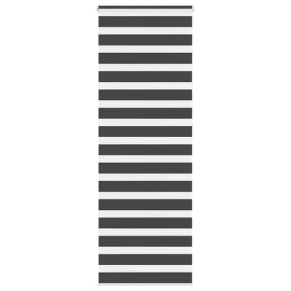 Zebra Blind Black 75x230 cm Fabric Width 70.9 cm Polyester