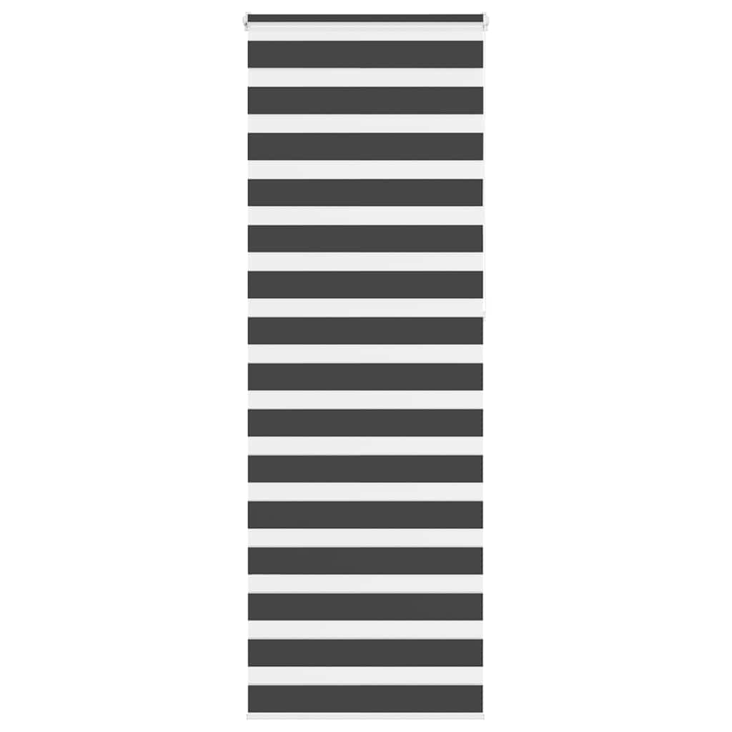 Zebra Blind Black 75x230 cm Fabric Width 70.9 cm Polyester