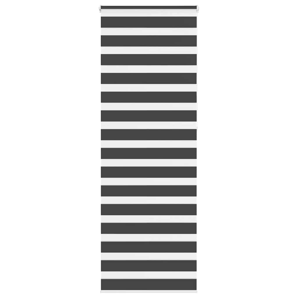 Zebra Blind Black 80x230 cm Fabric Width 75.9 cm Polyester