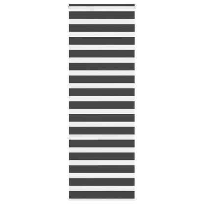 Zebra Blind Black 85x230 cm Fabric Width 80.9 cm Polyester