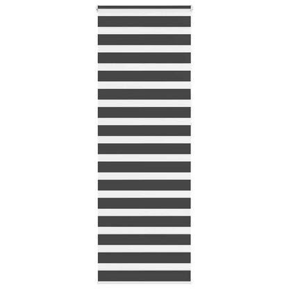Zebra Blind Black 90x230 cm Fabric Width 85.9 cm Polyester