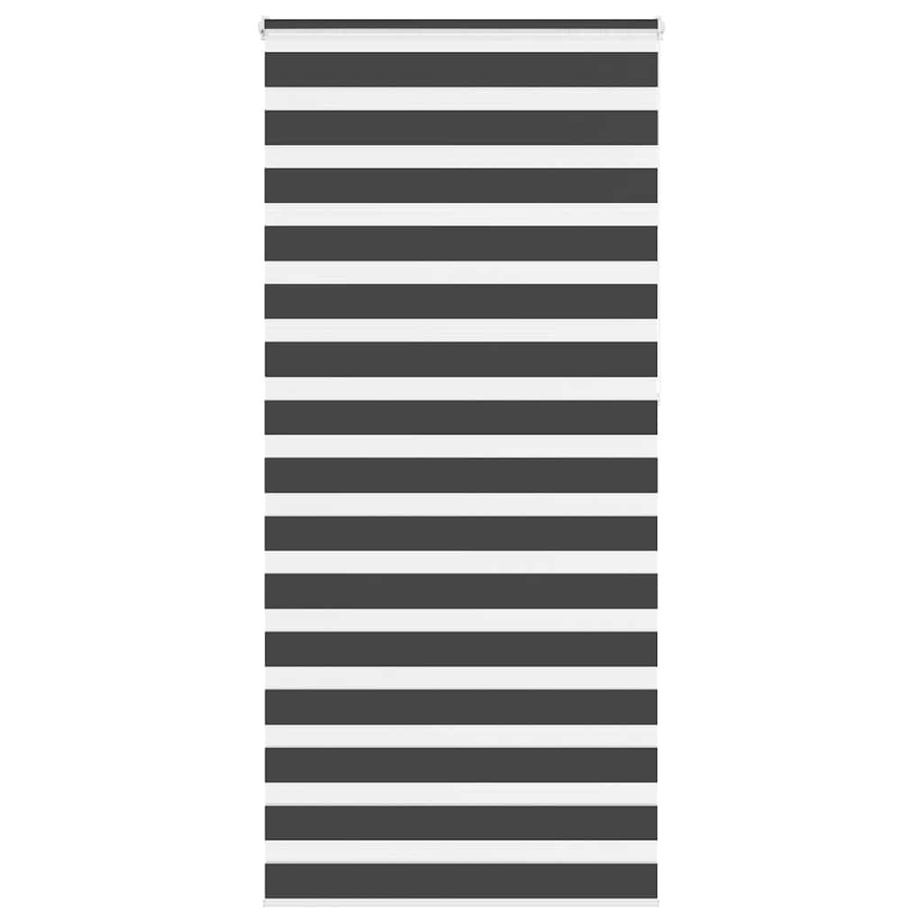 Zebra Blind Black 95x230 cm Fabric Width 90.9 cm Polyester