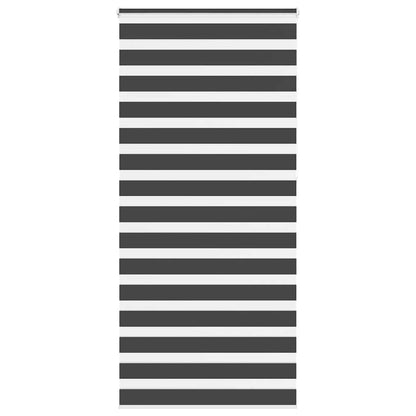 Zebra Blind Black 95x230 cm Fabric Width 90.9 cm Polyester