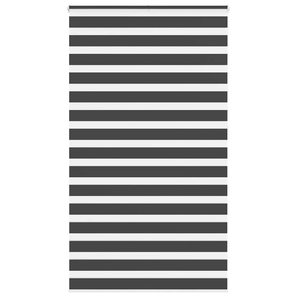 Zebra Blind Black 125x230 cm Fabric Width 120.9 cm Polyester