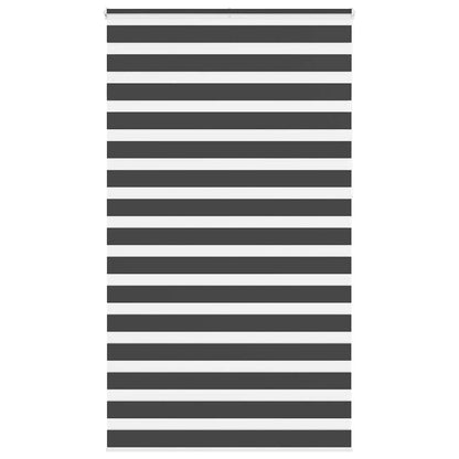 Zebra Blind Black 130x230 cm Fabric Width 125.9 cm Polyester