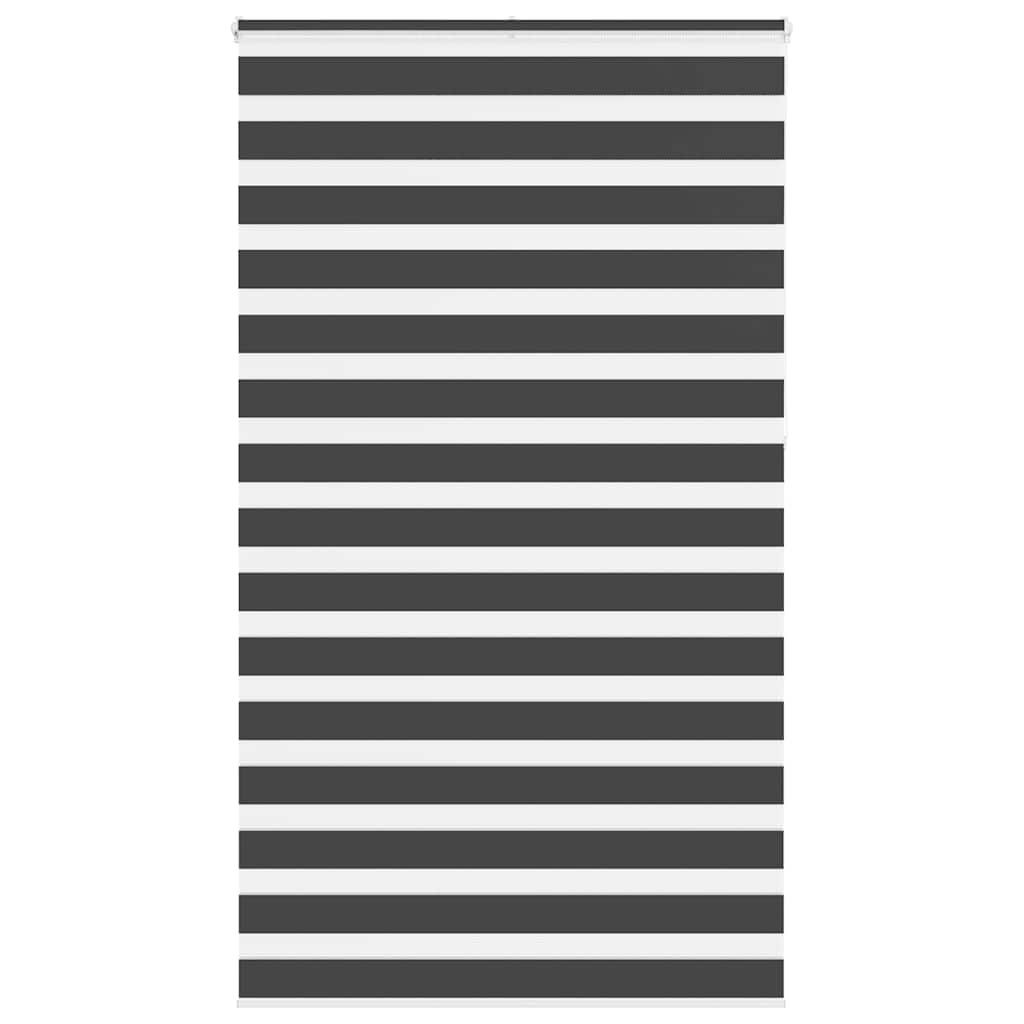 Zebra Blind Black 130x230 cm Fabric Width 125.9 cm Polyester