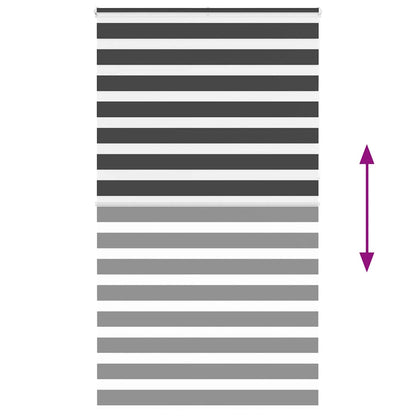 Zebra Blind Black 135x230 cm Fabric Width 130,9 cm Polyester
