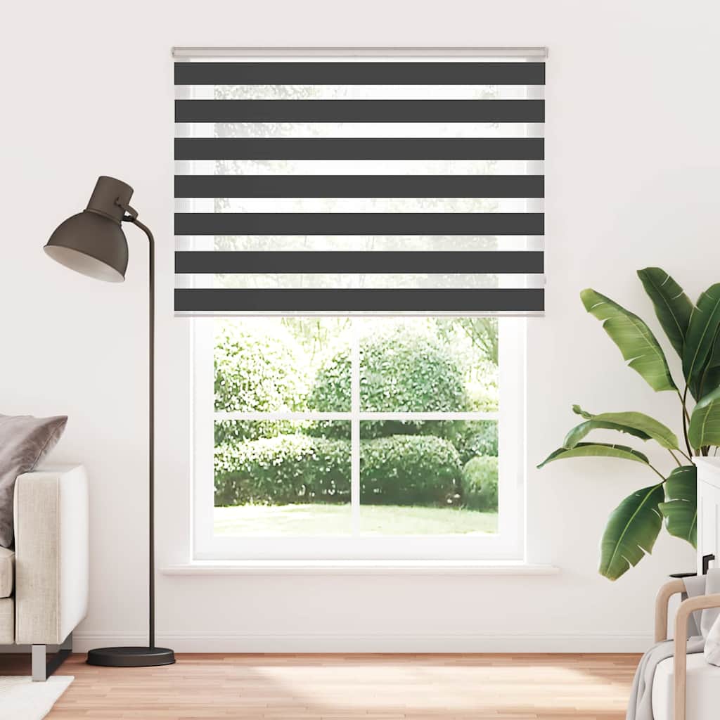 Zebra Blind Black 160x230 cm Fabric Width 155,9 cm Polyester