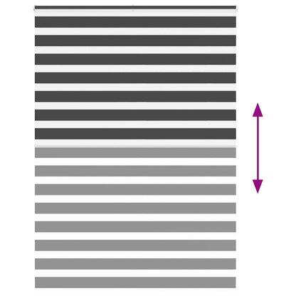 Zebra Blind Black 165x230 cm Fabric Width 160,9 cm Polyester
